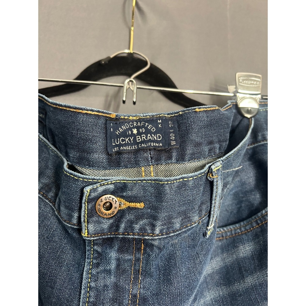 Lucky Brand 361 Vintage Straight Leg Dark Wash Denim Mens Jeans JM 40x32 Classic - Picture 7 of 15